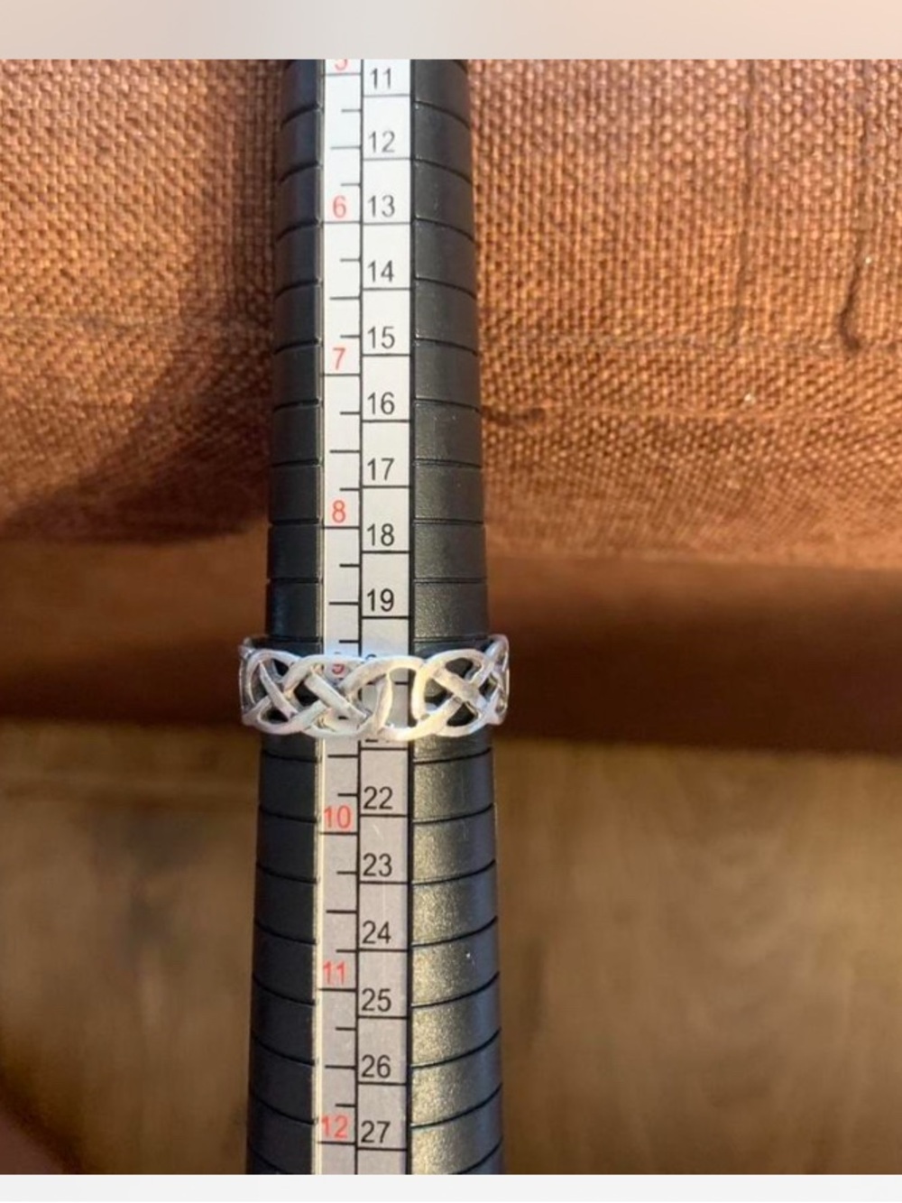 Sterling Silver Celtic Knot Women's Band - Silver